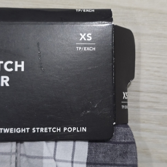 AMERICAN EAGLE Stretch Boxer Sz XS Black White Plaid NWT - Picture 2 of 3